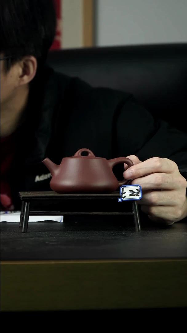 茶壶紫砂E22 柱瓢 龙血砂