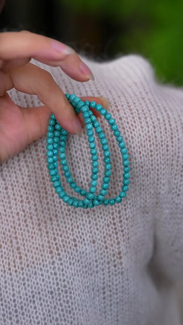 未镶嵌绿松石珠宝奇石手串049多样性发一