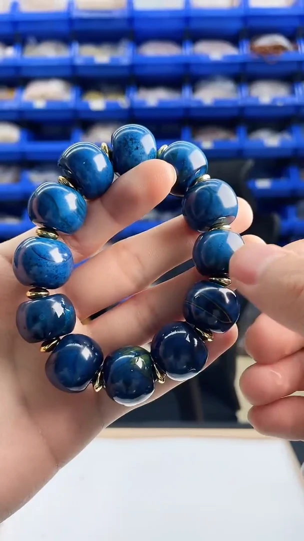 【闪购商品】玛瑙手饰未镶嵌高端珍藏蓝精灵手串卡2.0多样性发一