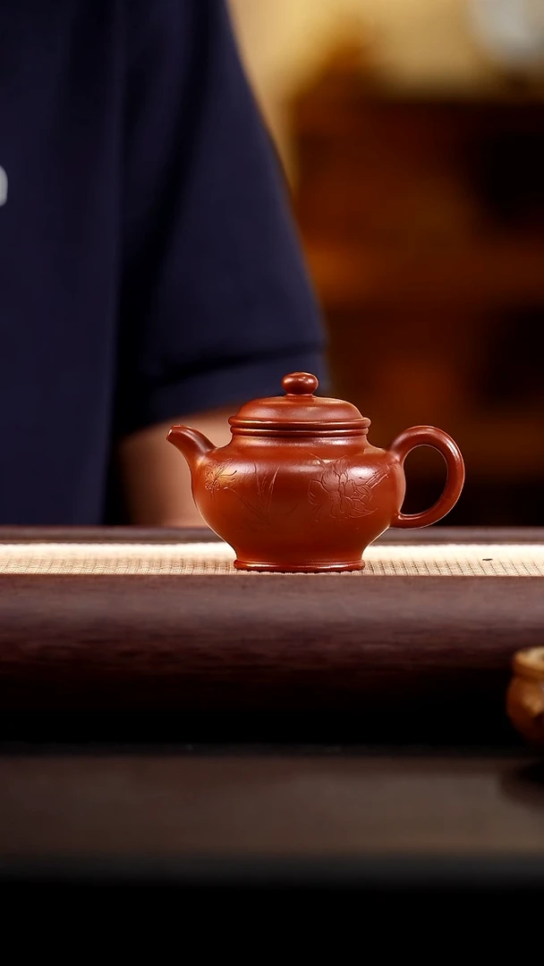 茶壶紫砂赵庄朱泥掇只