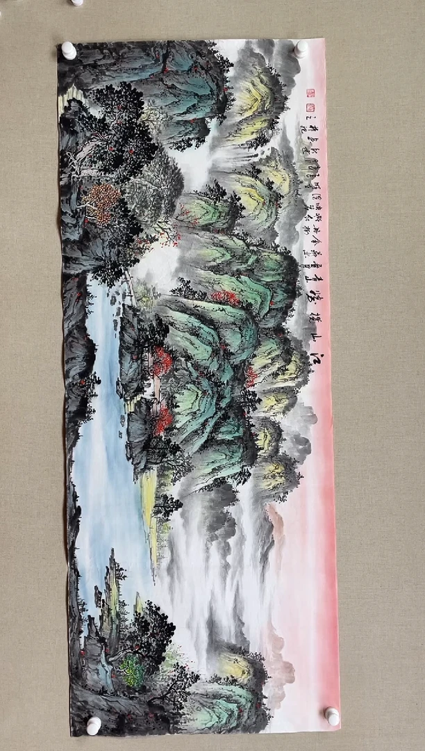 国画180*68 殷新建殷新建殷新建殷新建殷新建