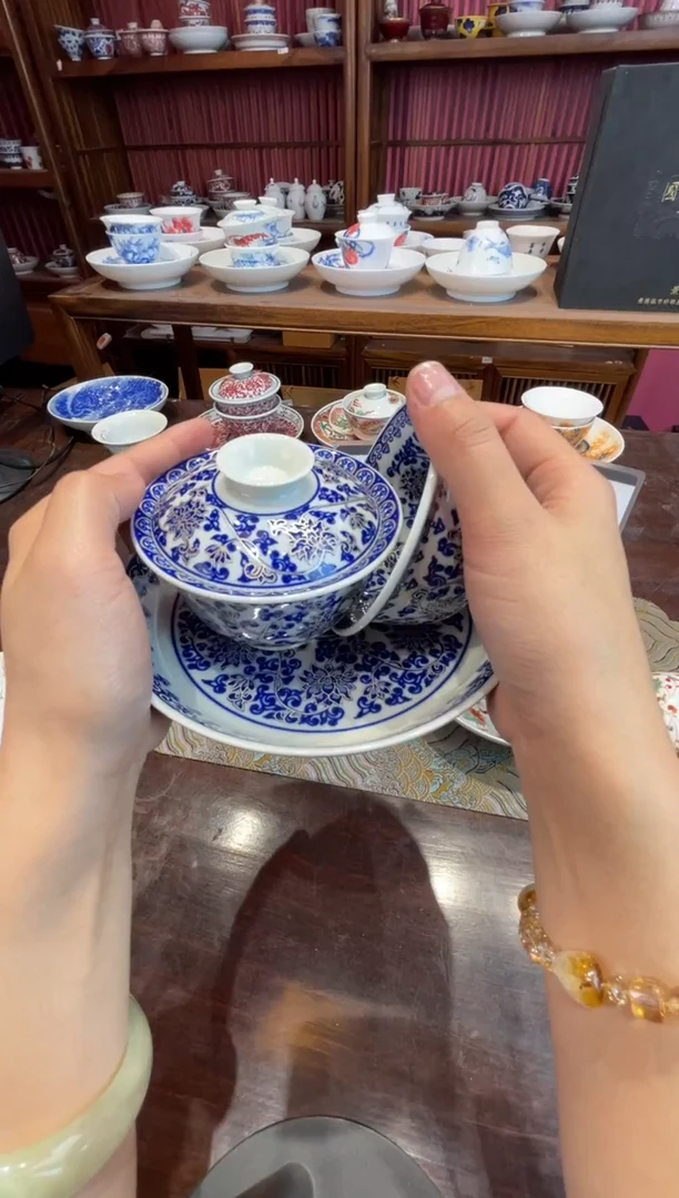 杯子瓷岭*景德镇源头工厂生产，手工手绘