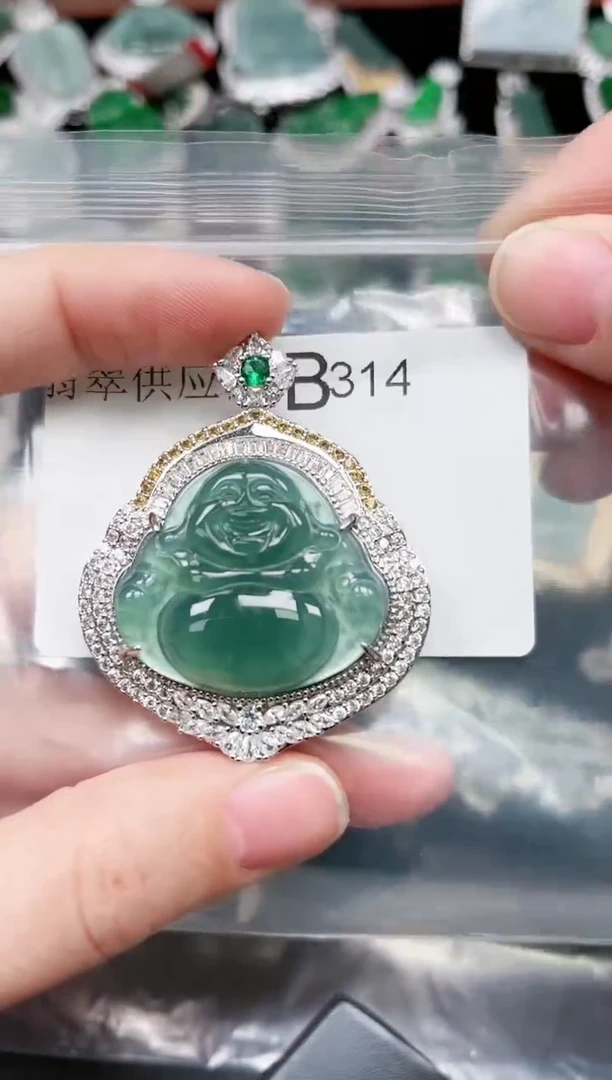 【闪购商品】翡翠颈饰未镶嵌314赠皮绳