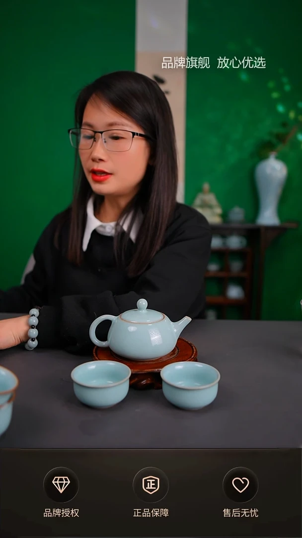 【闪购商品】天青臻稀小石瓢壶不完美 一壶两杯