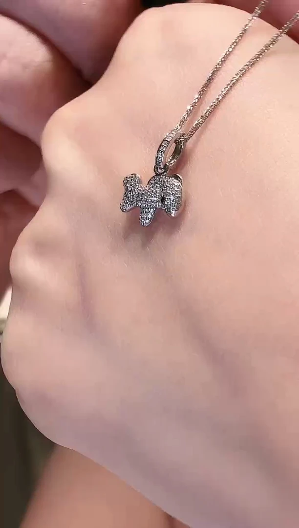 18K金镶嵌吊坠（不含链）钻石AF0828-W