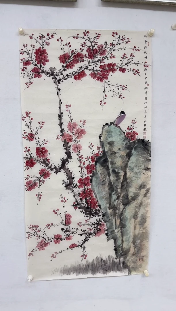 国画y天津人美-郭慧庆花鸟8平尺