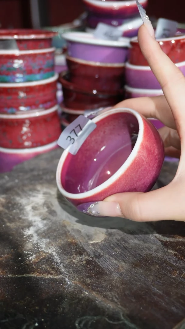 摆件陶精品窑变钧瓷茶器