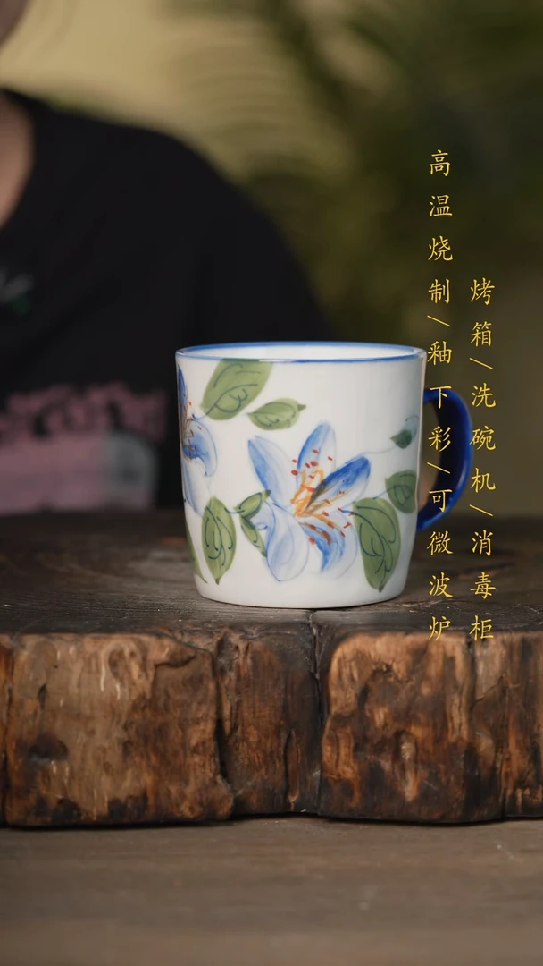 瓷片景德镇高温釉下彩可微波烤箱洗碗机