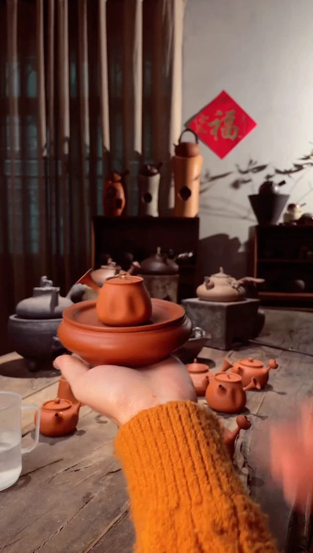 【闪购商品】壶50CC酒窝潮州鸡蛋黄纯手拉泡茶壶