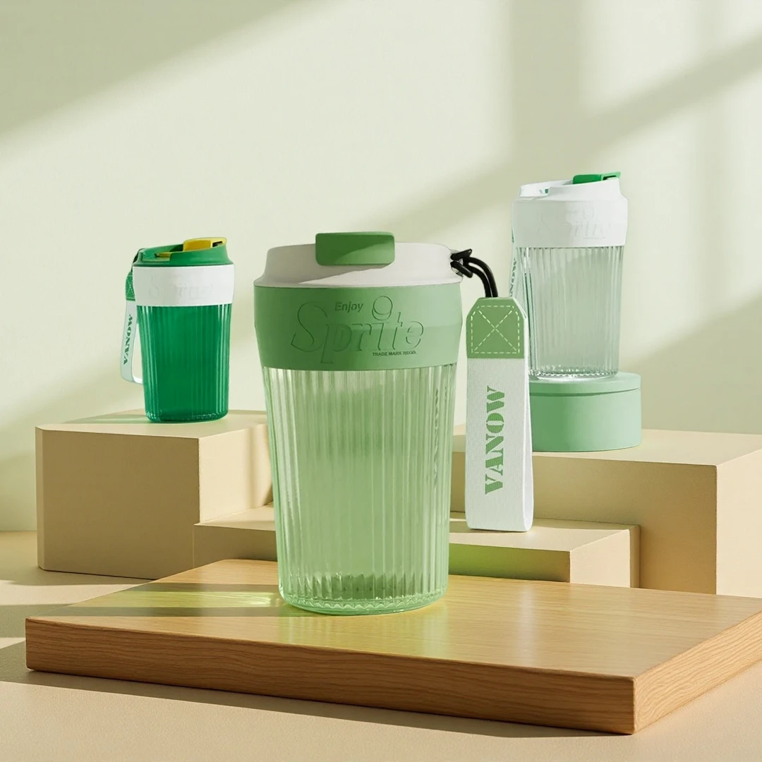 雪碧联名夏天便携高颜值便携随行咖啡杯子新款水杯F244