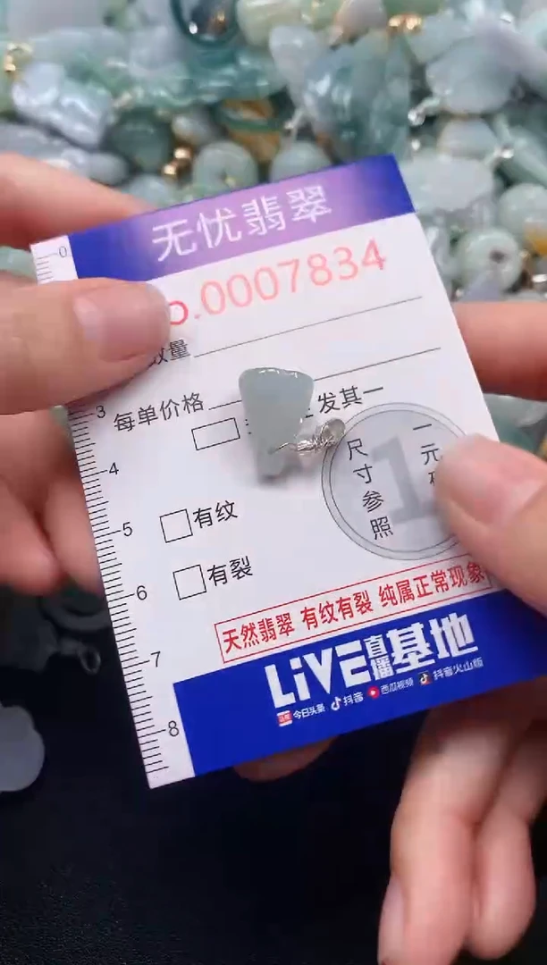 吊坠(不含链)未镶嵌翡翠7834