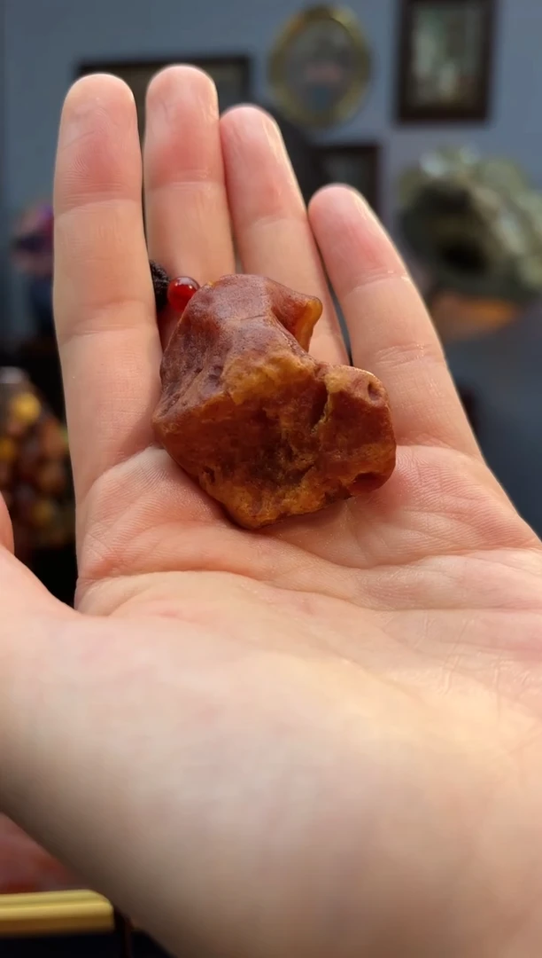 琥珀颈饰未镶嵌吊坠