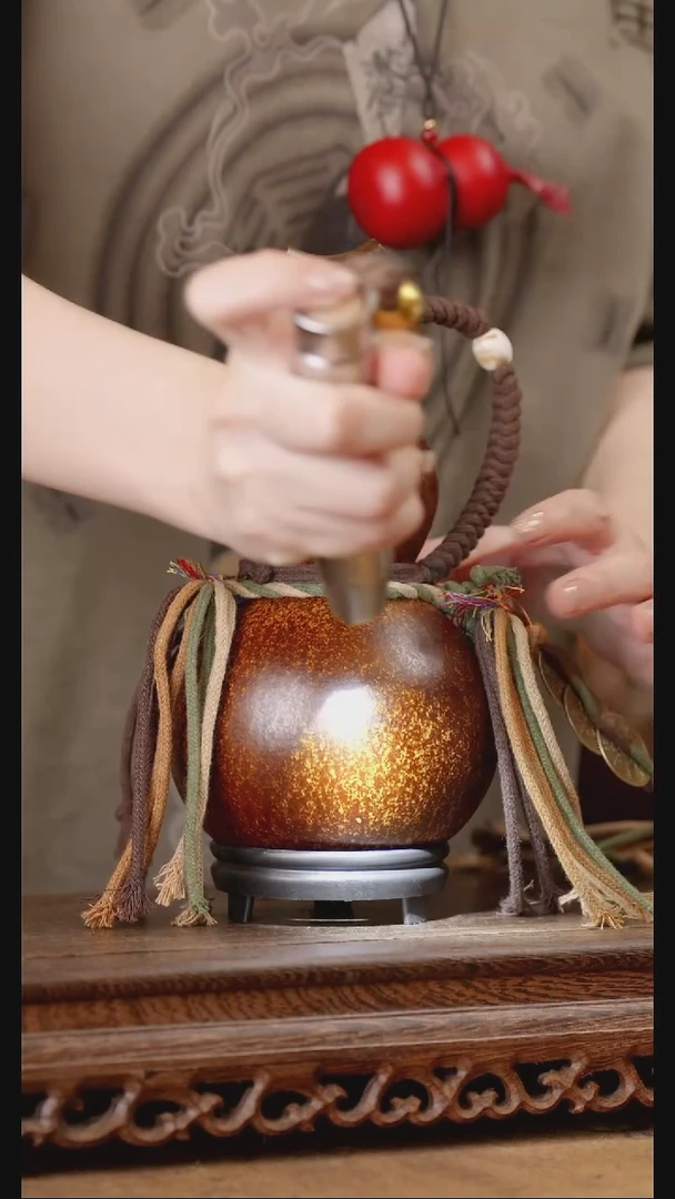 63号精品天然大漆酒葫芦一物一拍~