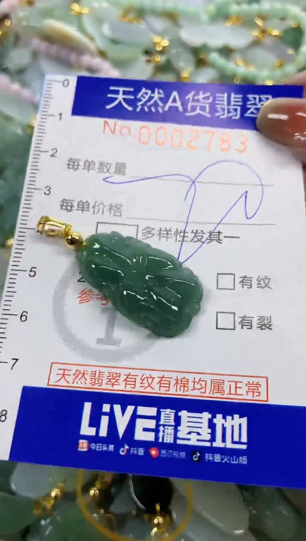 颈饰未镶嵌翡翠天然A货翡翠