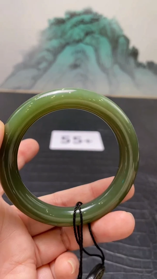 未镶嵌手镯和田玉（碧玉）多*55+