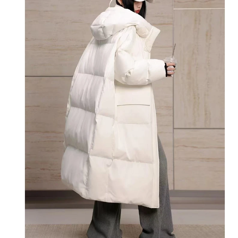 DEZI宝藏衣橱泡芙防风保暖蓬松女白鸭羽绒服LS6262066