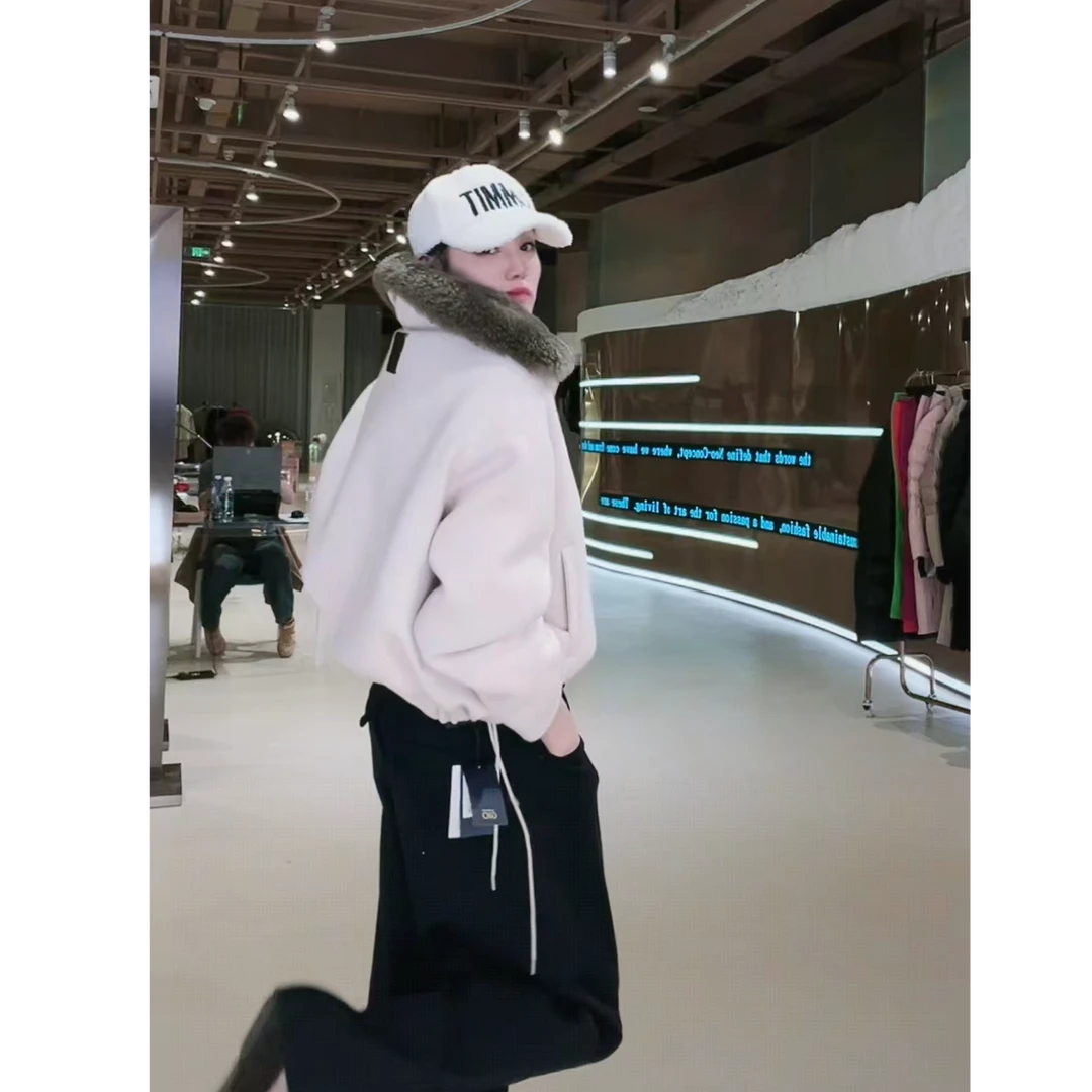 领子山羊绒 鹅绒服   PC0101