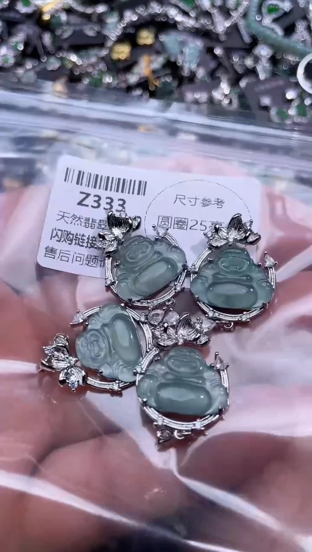 【闪购商品】翡翠颈饰未镶嵌Z333多样性发其一