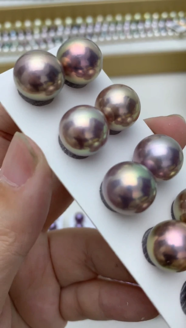 银S925镶嵌耳饰淡水珍珠q52 多样性发其一