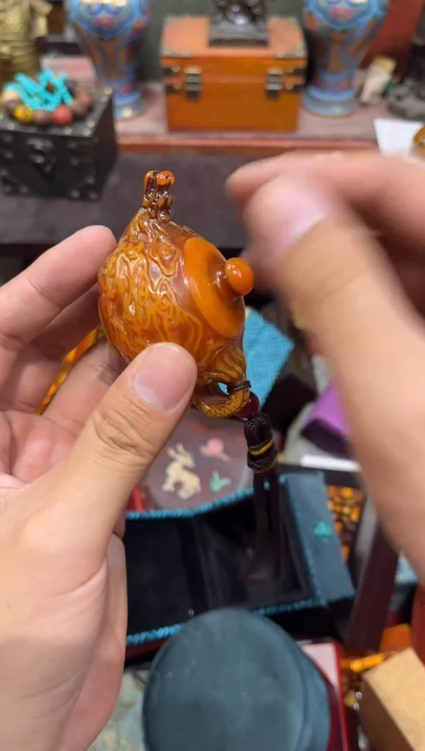 未镶嵌蜜蜡裸石Q刘哥高端专属精品24