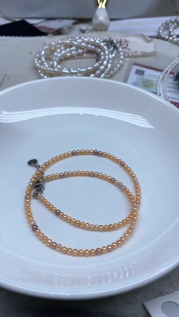 淡水珍珠未镶嵌颈饰糖果