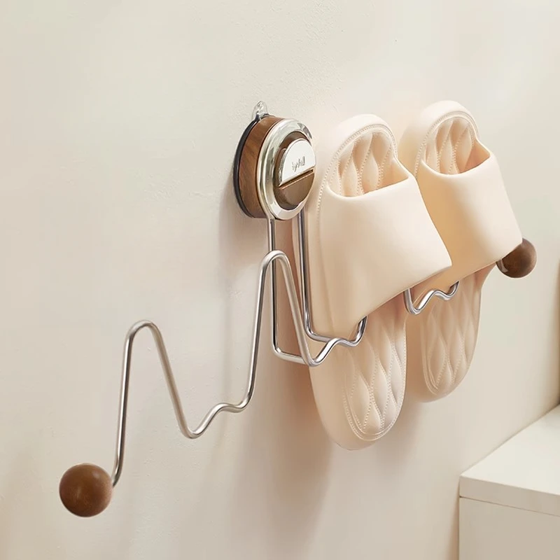 吸盘拖鞋架浴室卫生间免打孔壁挂式沥水拖鞋挂架挂钩吸壁拖鞋神器