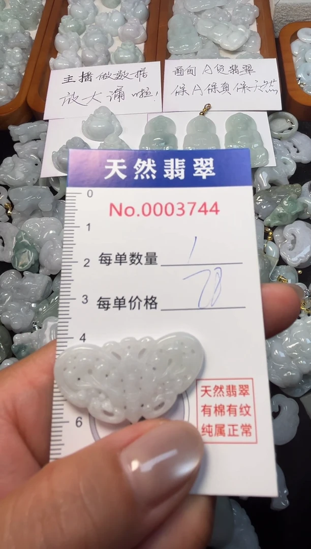 翡翠未镶嵌吊坠(不含链)3744