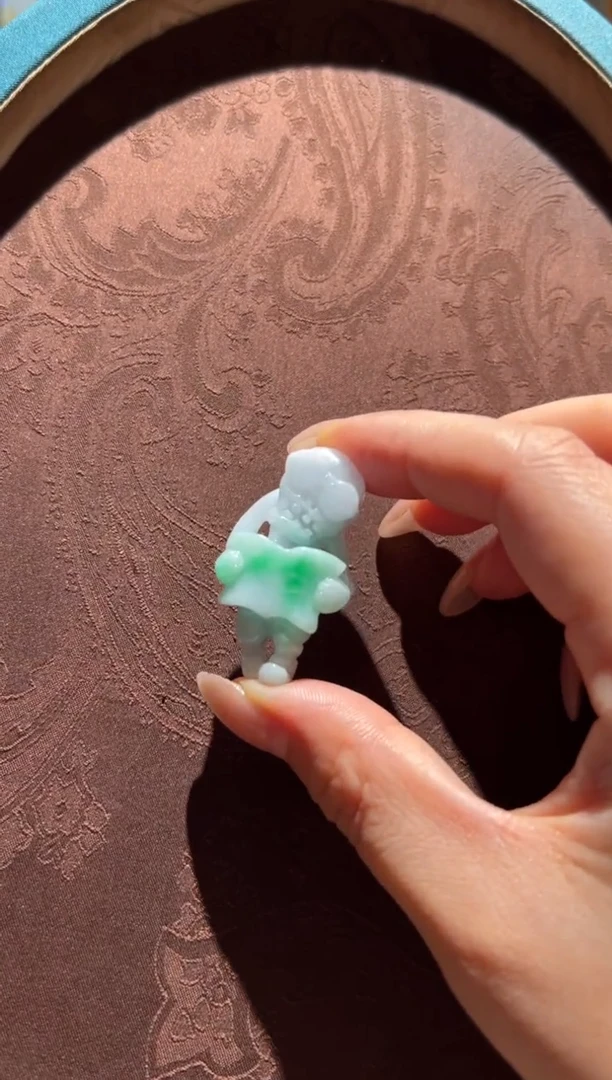 翡翠未镶嵌吊坠(不含链)红翡绿翠