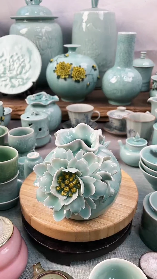 【闪购商品】特价 微瑕 慧仙青瓷