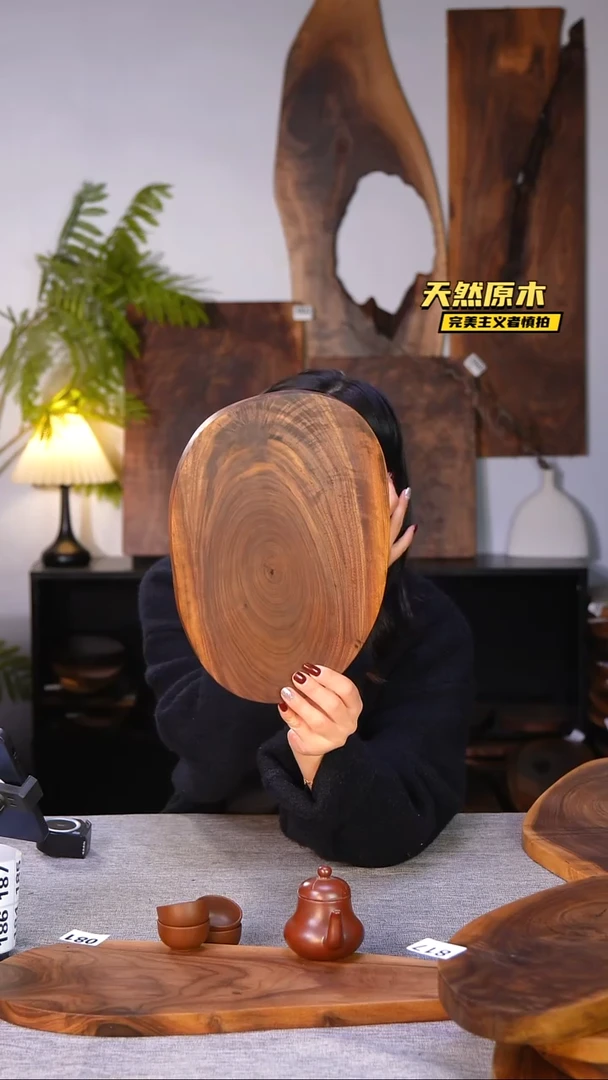 木北美黑胡桃原木.干裂疤结不属于商品质量问题完美主义者慎拍