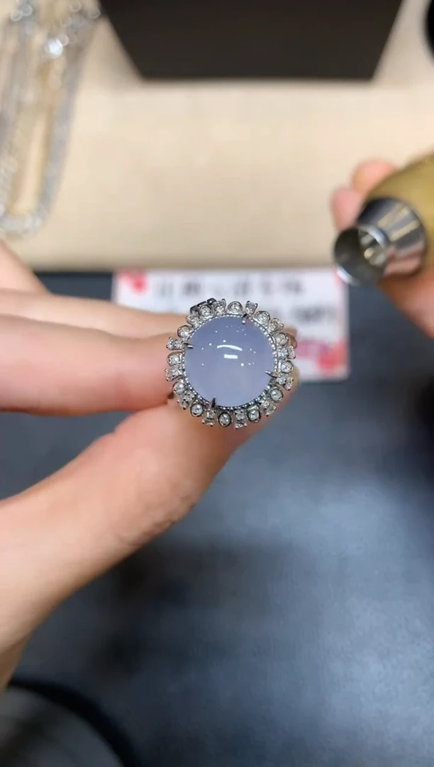 【闪购商品】翡翠戒指18K金镶嵌【无鉴赏期两用款