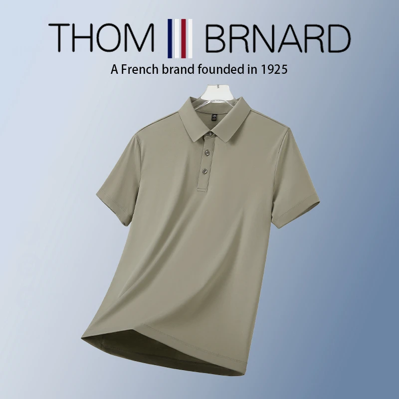【品牌现货撤柜】THOM BRNARD男装商务休闲经典纯色款高尔夫POLO衫T