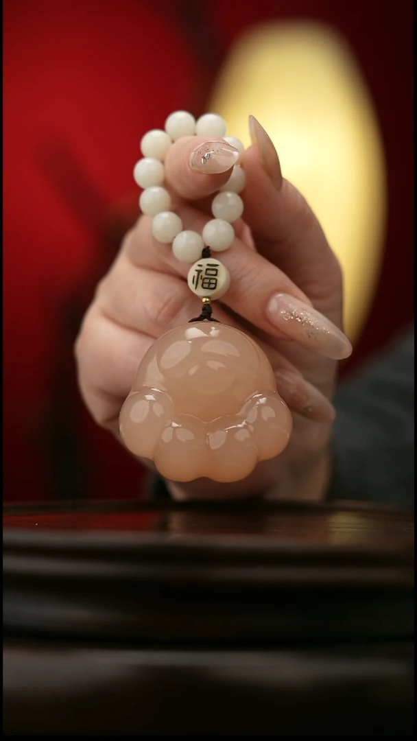 玉【小猫爪】天然玉石手把件