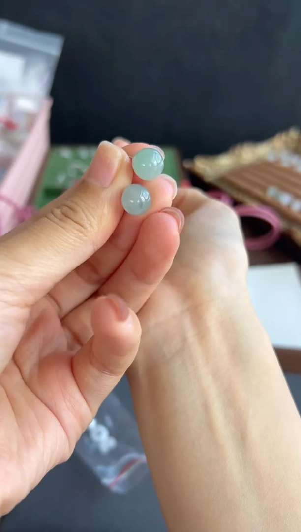 翡翠未镶嵌耳饰601买断