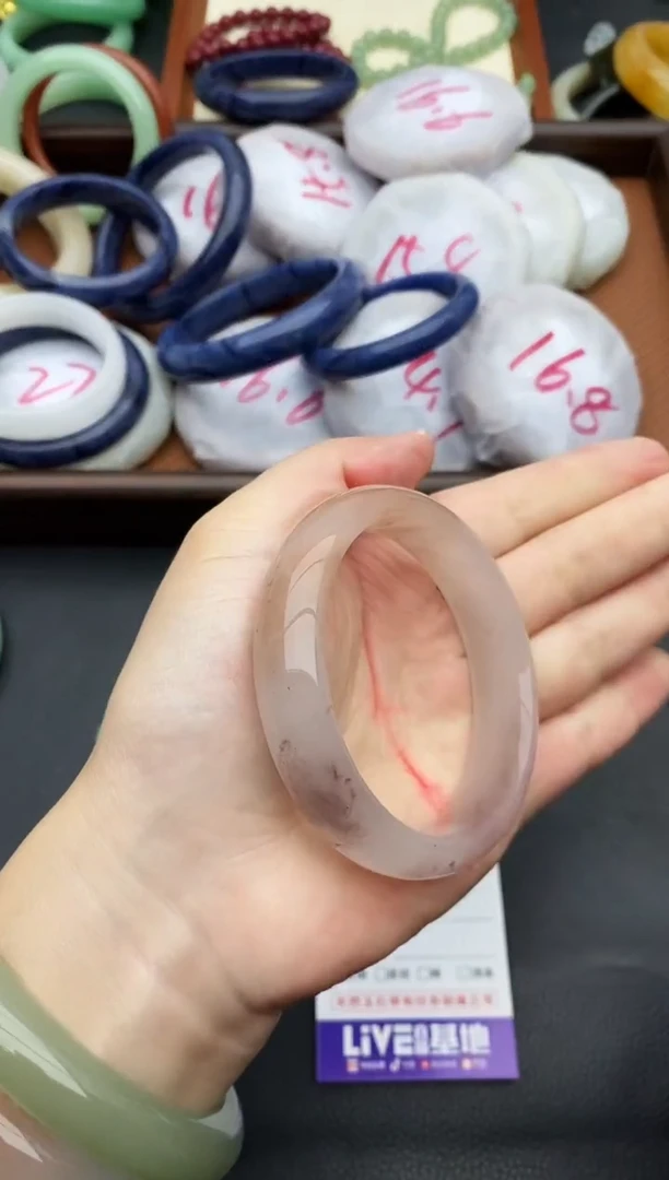 未镶嵌手镯石英质玉135+56.6