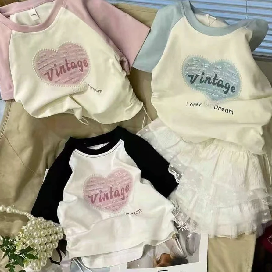 【新疆包邮】春季新款爱心辣妹T恤T234