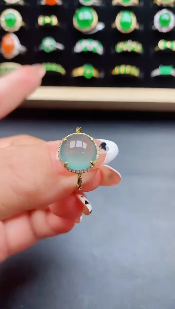 【闪购商品】翡翠戒指银S925镶嵌321321