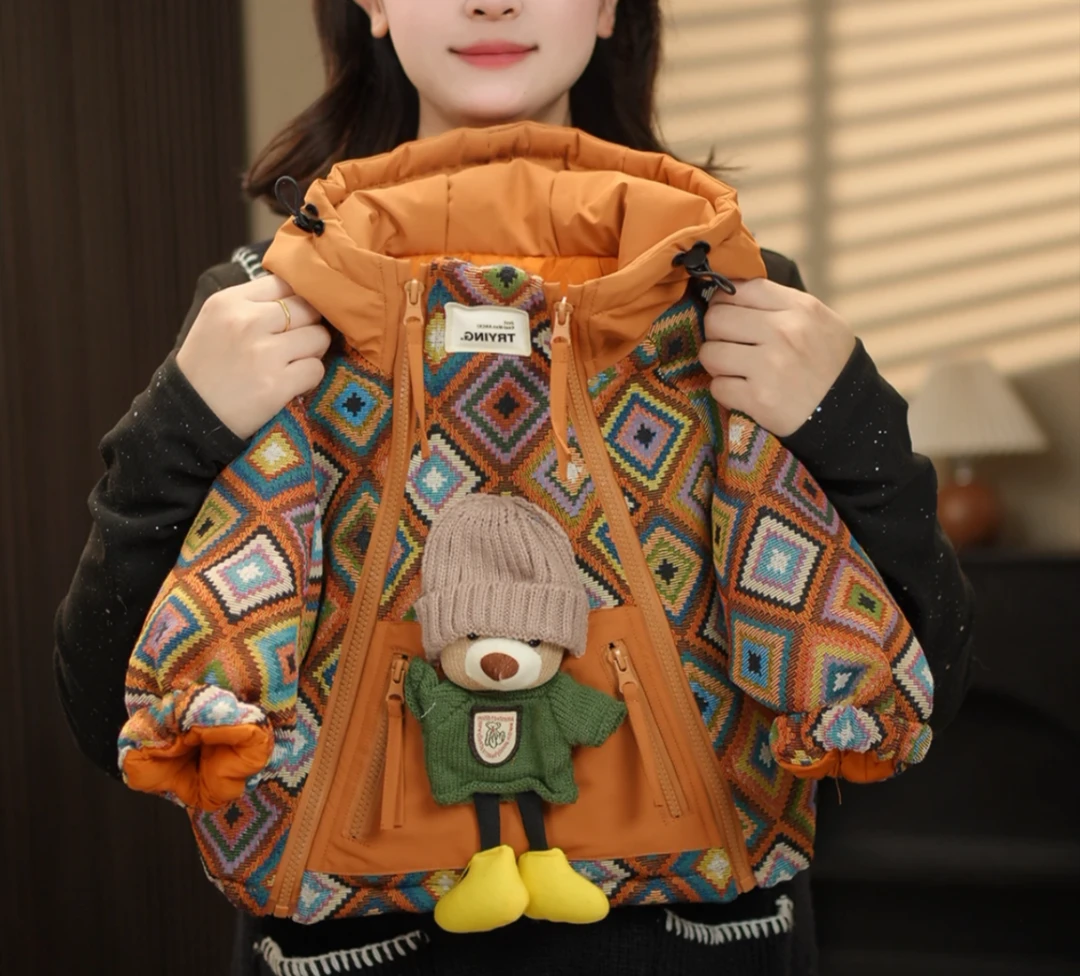 【现货】2025春秋季儿童新款潮流时尚百搭加棉保暖外套39347