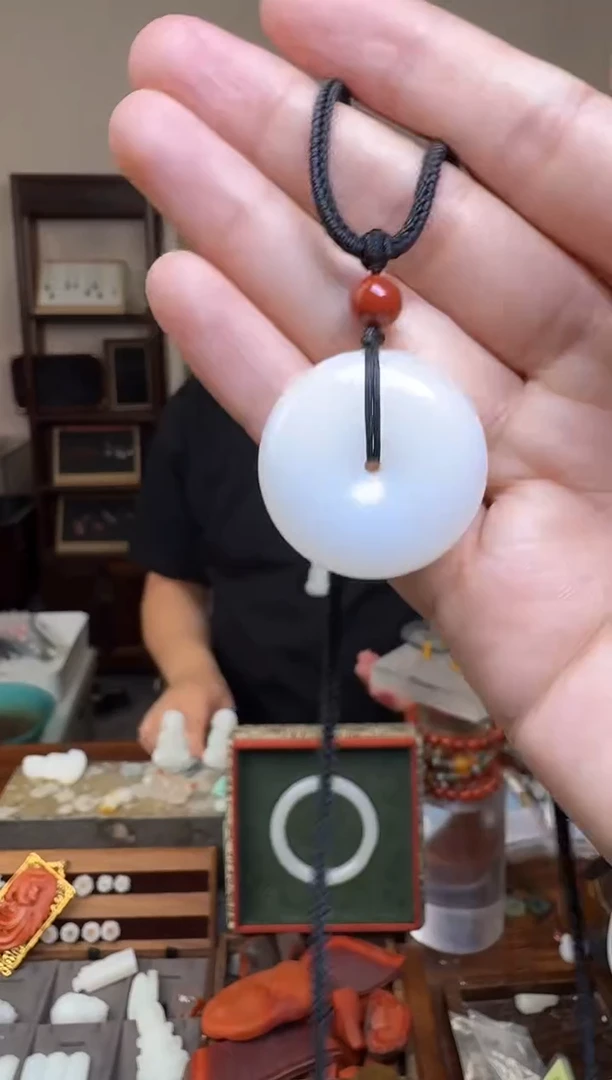 和田玉未镶嵌颈饰2532