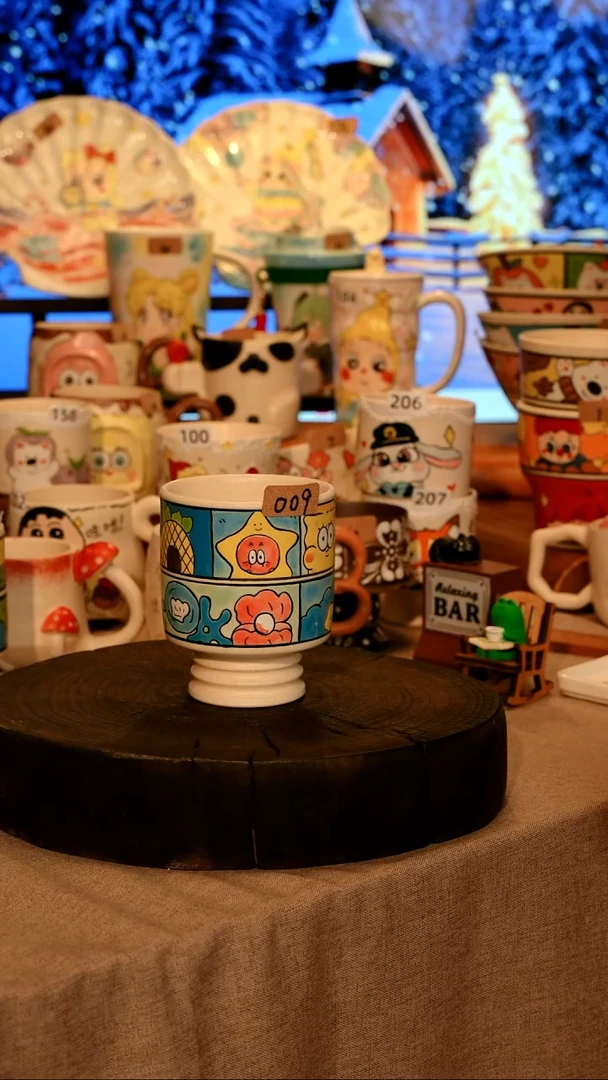 陶瓷009景德镇原创设计师款高温陶瓷手工手绘