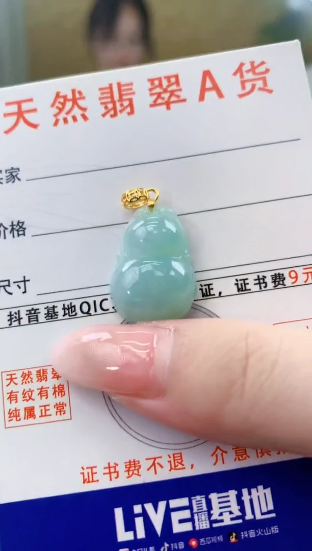 颈饰未镶嵌翡翠天然A货翡翠挂件