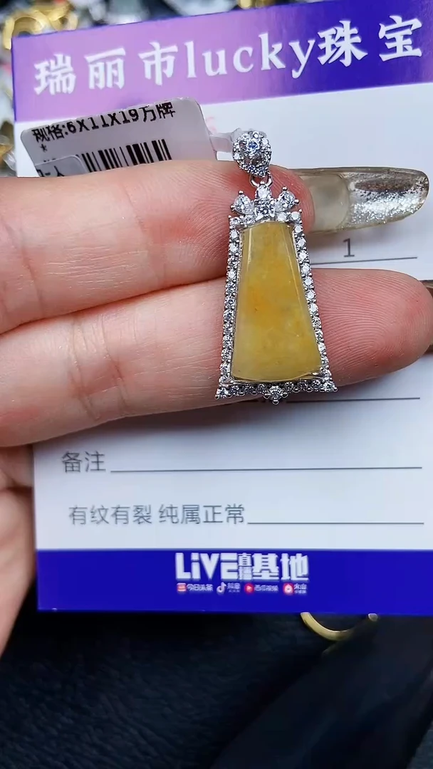 颈饰银S925镶嵌翡翠2476