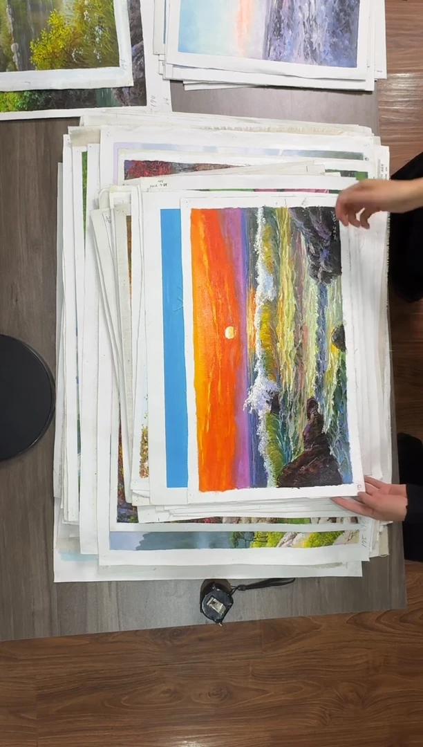 油画【43号】约53*35cm丨朝鲜原创纯手绘孤品油画丨顺丰包邮