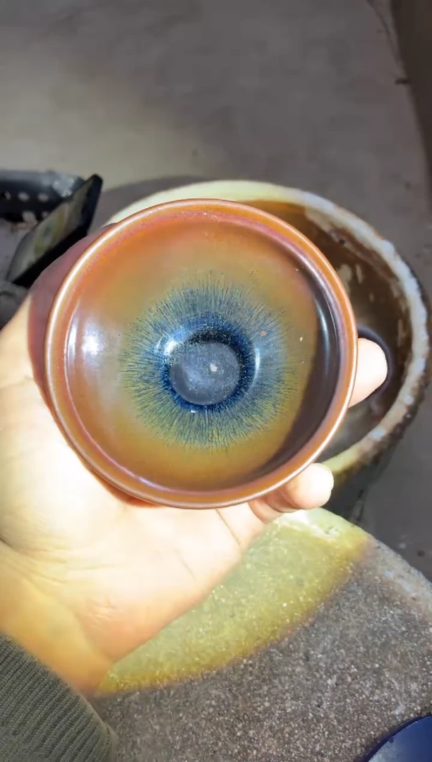 茶盏真柴烧建盏换点柴火