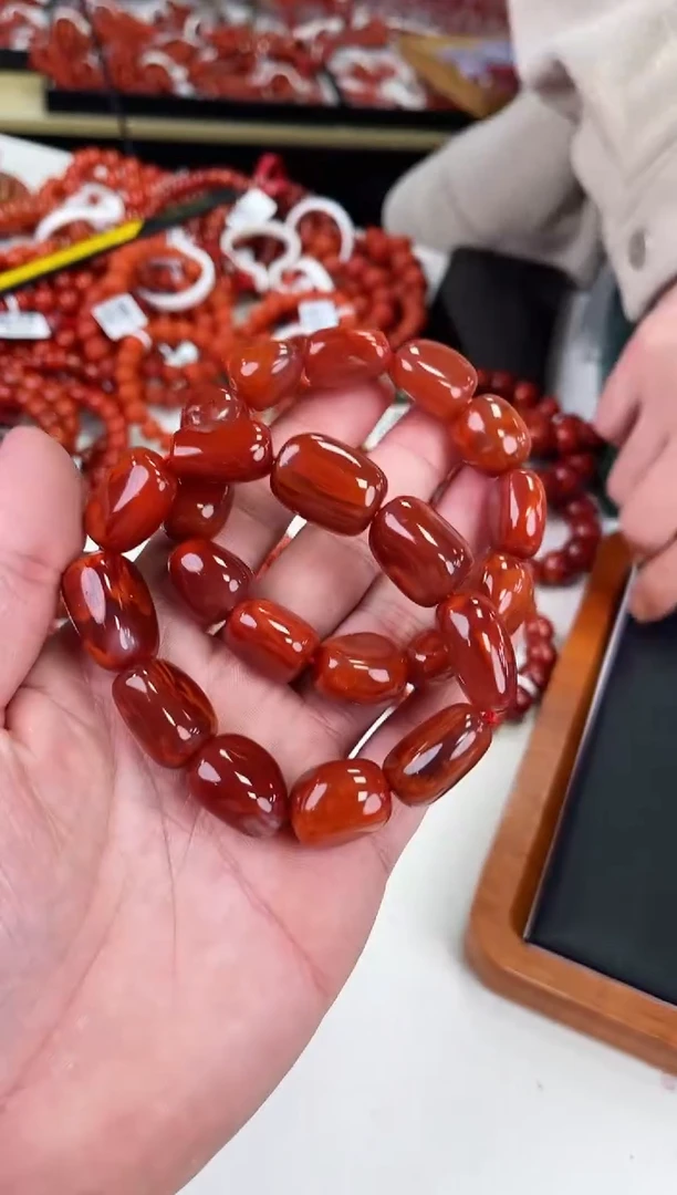 【闪购商品】南红玛瑙瓦西随型手串未镶嵌（多样式发其一）