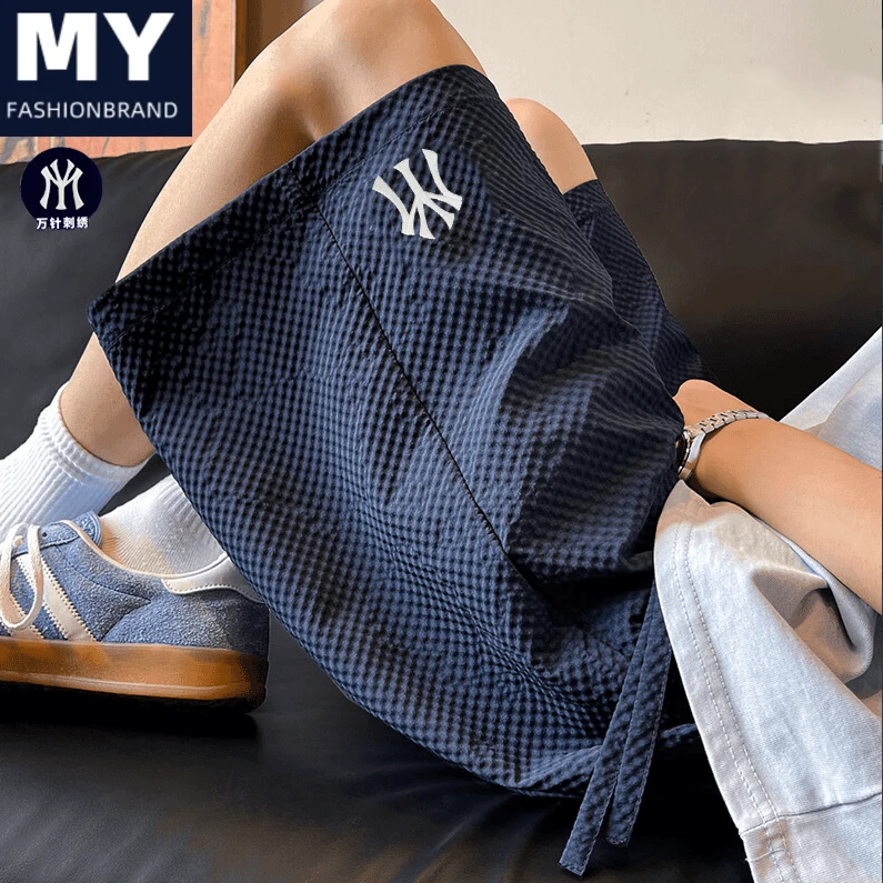 MY潮牌正品短裤男款夏季2025新款刺绣休闲运动百搭薄款男生五分裤