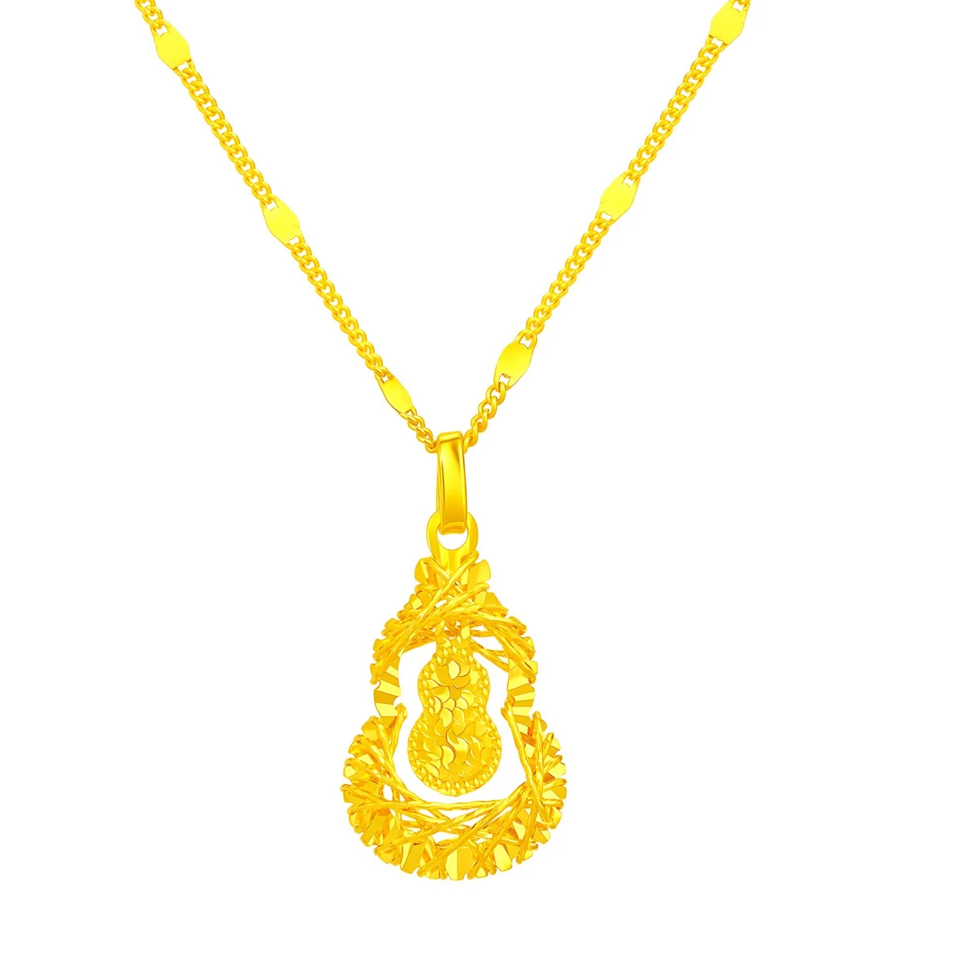 吊坠925银 福禄平安花丝葫芦