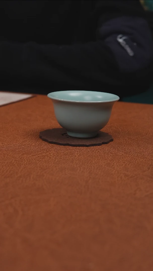 【闪购商品】杯汝州原产地原矿釉微瑕仿古压手杯