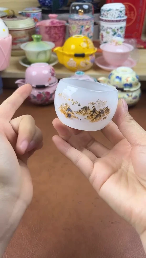 陶陶瓷茶具摆件旅行套组