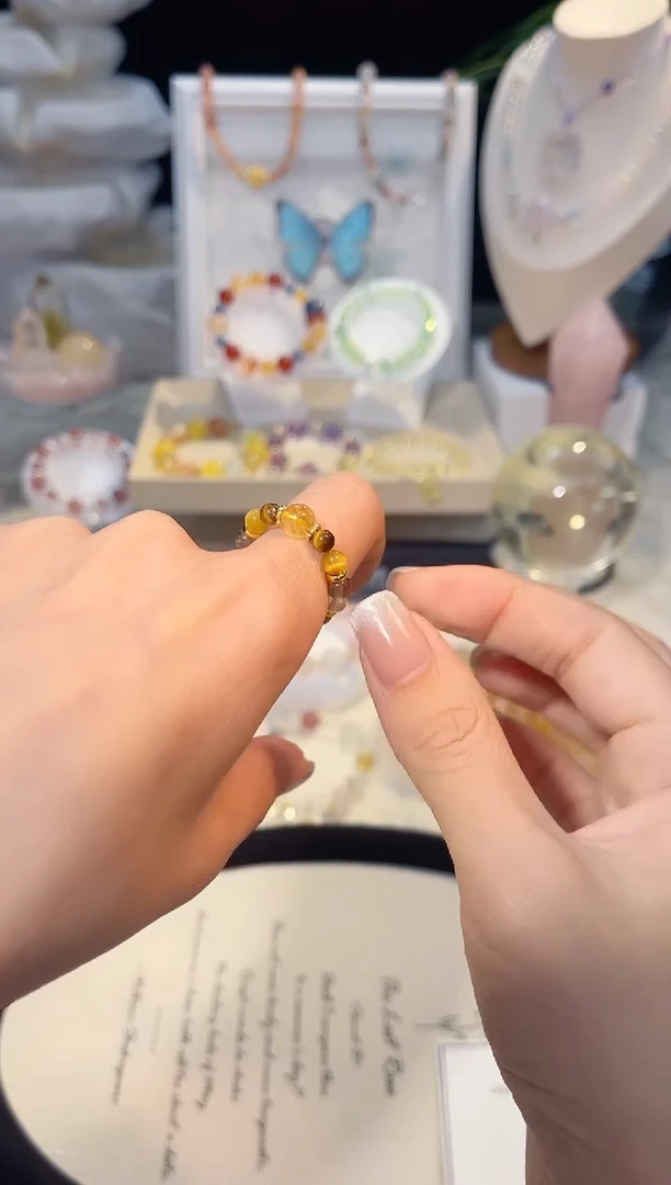 未镶嵌手串水晶黑****耳金霸戒指